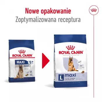 Ração seca para cães Royal Canin Maxi Adult 5+ 15 kg — frango, proteína 26%, gordura 17%