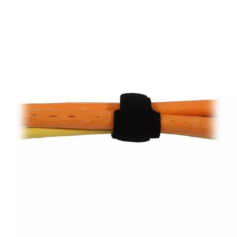 Synergy 21 S215682 - abraçadeira com fecho de velcro - nylon - polipropileno (PP) - preto - 15 cm - 20 mm - 1 mm