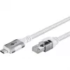 Goobay 74177 - Adaptador de rede cabo USB 3.1 Type-C Gigabit Ethernet 3 m - Placa de rede - 1.000 Mbps (74177)