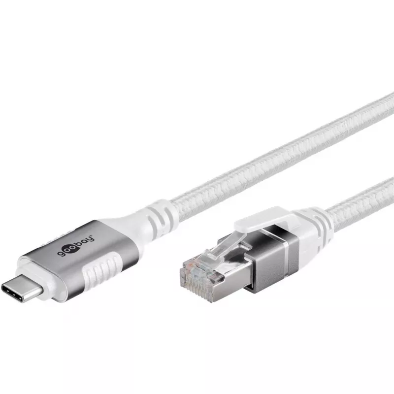 Goobay 74177 - Adaptador de rede cabo USB 3.1 Type-C Gigabit Ethernet 3 m - Placa de rede - 1.000 Mbps (74177)