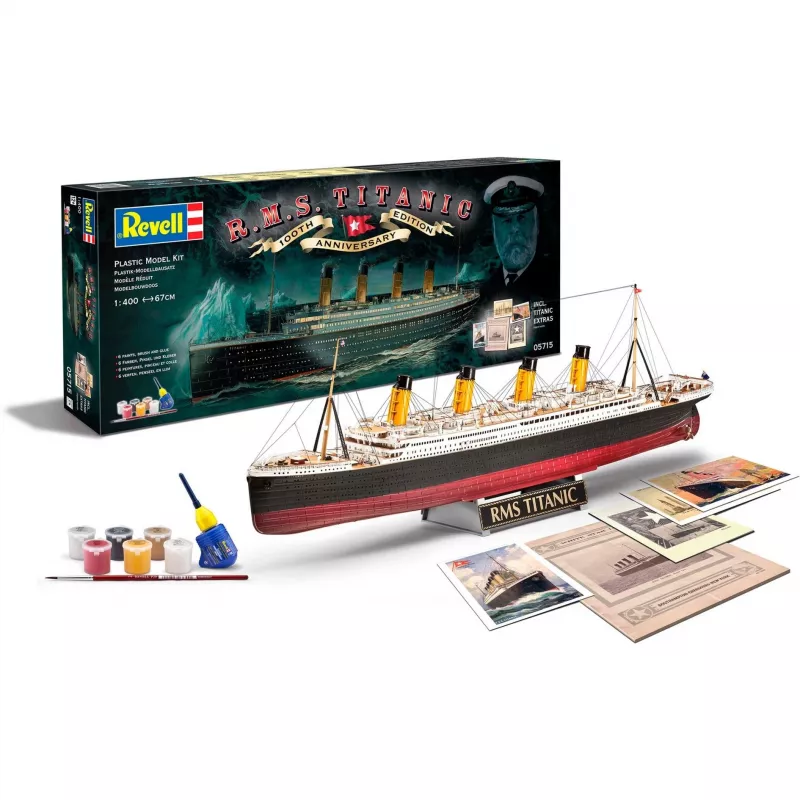 Rv05715 - Revell -1:400 - conjunto de presente - 100 anos Titanic (edição especial)