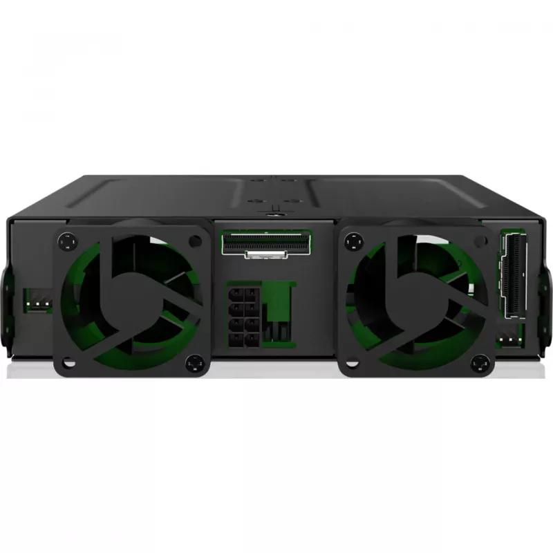ICY DOCK - MB324V4P-B - ExpressCage - gaveta para 4 SSD U.2/U.3 de 15 mm para baía de 5,25 - sistema de montagem de SSD sem ferramentas