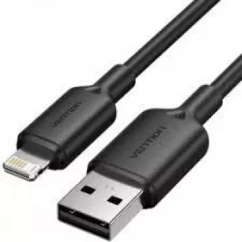 Cabo Lightning Vention LAMBH, 2 m, USB-A para Lightning, preto