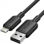 Cabo Lightning Vention LAMBH, 2 m, USB-A para Lightning, preto