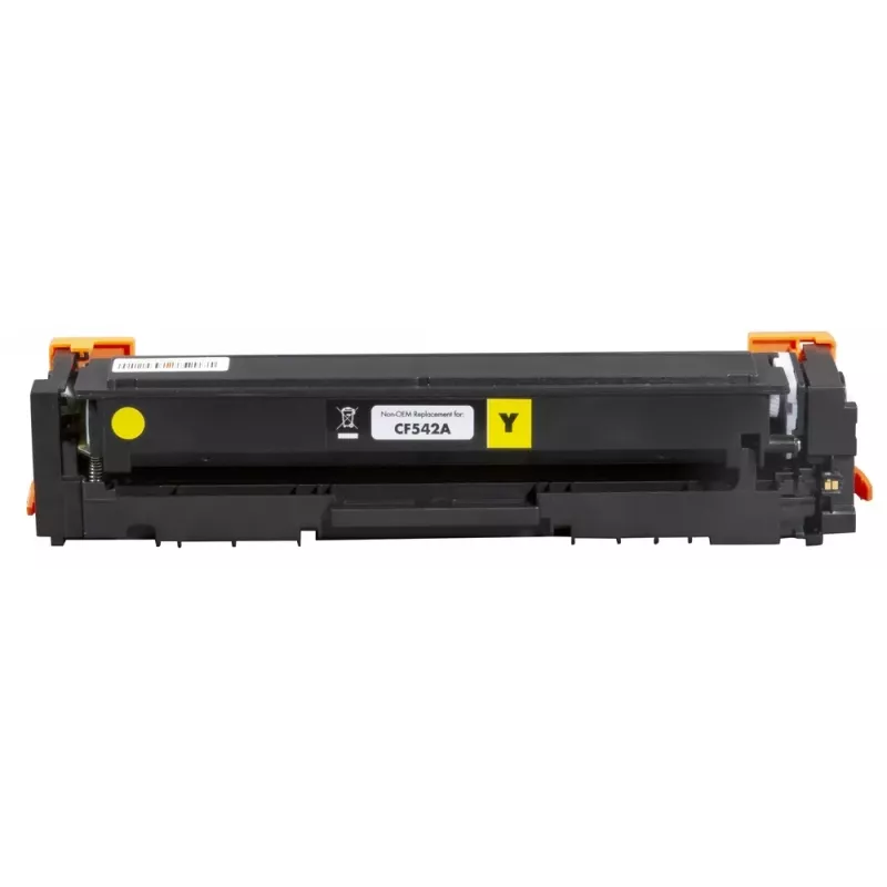Static Control 002-01-SF542A cartucho de toner compatível, amarelo, 1300 páginas, alternativa a HP 203A CF542A / Canon 054