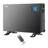 Aquecedor convector elétrico NOVEEN CH7100 — 2000 W, 3 níveis de potência, LCD, temporizador, comando, preto