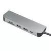 LogiLink UA0343 hub multiporta USB-C alumínio USB 3.2 2.ª geração mult