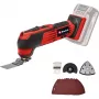 Ferramenta multifunções sem fio Power X-Change TE-MG 18/1 Li-Solo, 18 Volt (vermelho/preto, sem bateria e carregador, inclui acessórios)
