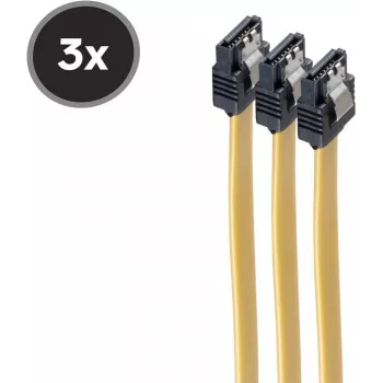 Cabo de dados SATA ShiverPeaks BS78246-0.5Y-3 6 Gb/s com clipe metálico, 0,5 m