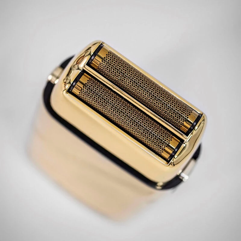 Máquina de barbear foil BABYLISS FXFS2GE — máquina de barbear foil sem fios com 2 lâminas, bateria incorporada, 180 min de autonomia, dourado