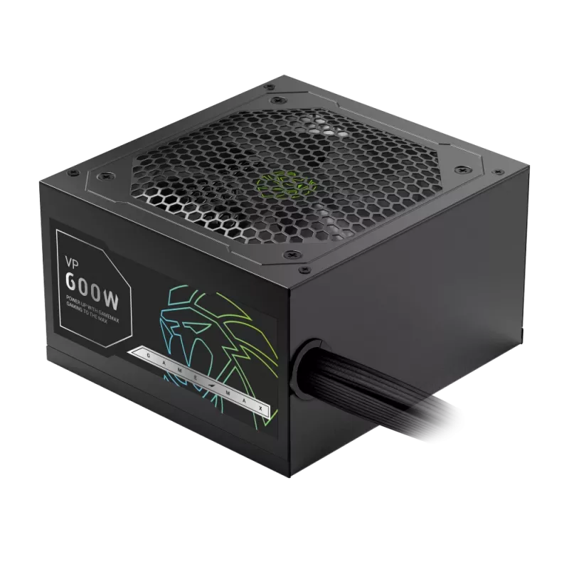Fonte de alimentação Gamemax, 80 PLUS, Standard | VP 600S | 600 W