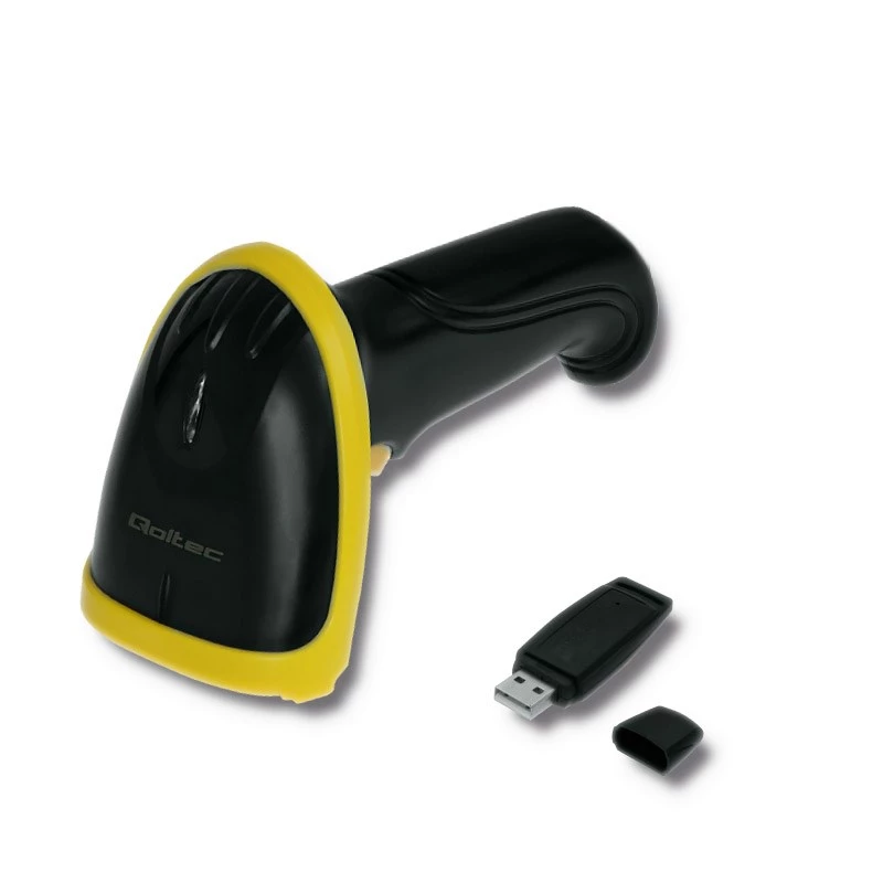 Leitor de códigos de barras laser sem fios Qoltec 50862 1D | 2.4GHz