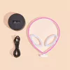 Lâmpada de mesa MANTA SNL86PK Style Neon Lights UFO rosa – lâmpada néon decorativa rosa