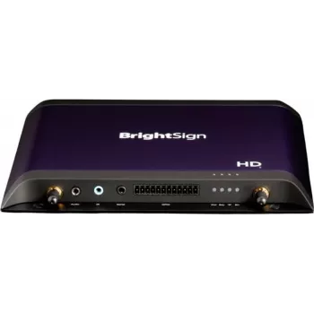 Media Player BrightSign HD1026 4K com USB, GPIO, áudio, suporte microSD