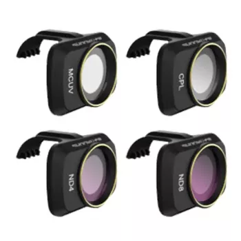 Conjunto de 4 filtros CPL ND 4/8 UV Sunnylife para DJI Mini 2 (MM-FI9257)