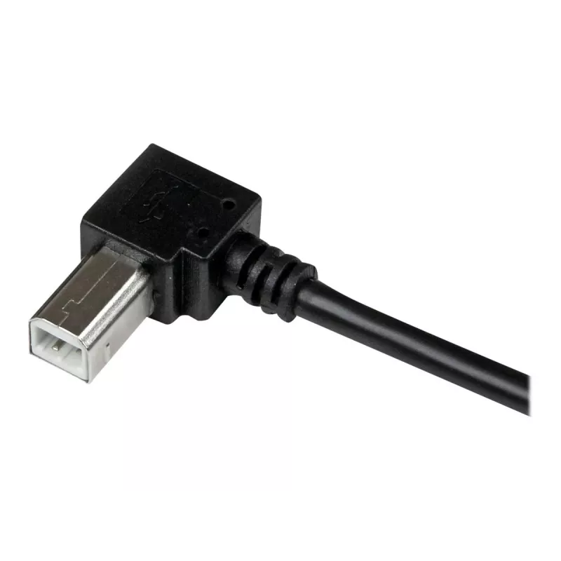 Cabo USB 2.0 A para B em ângulo reto StarTech.com 3 m – M/M, 3 m, USB A, USB B, USB 2.0, preto