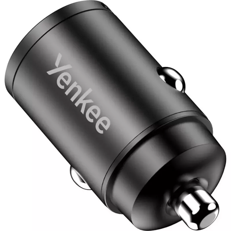 Carregador de automóvel YENKEE CAR 02 Power Delivery 30W com conectores USB-A e USB-C