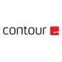 Rato ergonómico com fio Contour X-Bar com design centrado — preto