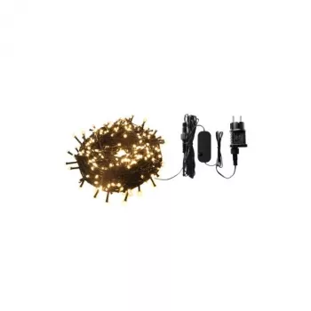 Iluminação de Natal inteligente WOOX R5170 Wi-Fi 40 metros, 400 LEDs, 230 lúmenes, branco quente com função de regulação e som