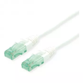 Cabo de rede ROLINE material reciclado 21.45.3167 RJ-45 Cat6a 10 m branco