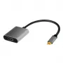 LogiLink CUA0103 cabo USB 3.2 Gen1 Type-C para HDMI-A 0,15 m preto cinzento