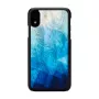 Capa para telemóvel iKins para iPhone XR – lago azul exterior, preto interior