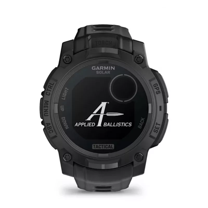 Smartwatch GARMIN Instinct 3 45mm Solar Tactical Edition preto — 45 mm, função de carregamento solar, GPS, medidor de frequência cardíaca