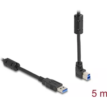 Cabo USB DeLOCK Type-A macho para Type-B macho 90° para cima 5 m