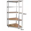 Prateleira de canto em metal G9040 40 cm