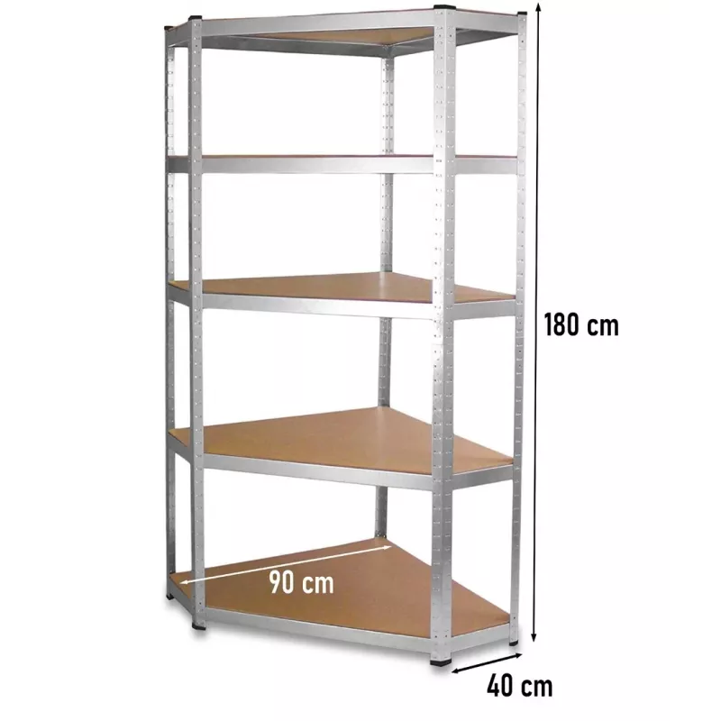 Prateleira de canto em metal G9040 40 cm