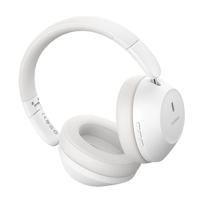 Baseus Bass 30 Max Headset sem fios Bluetooth 5.3 Auscultadores over-ear com reforço de graves diafragma 40mm latência ultrabaixa auriculares 50H