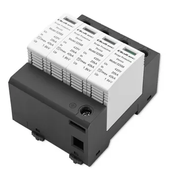 Protetor contra sobretensões QOLTEC 52588 AC 4P 420V T2 C — para-raios AC de 4 polos, 420 V, Tipo 2