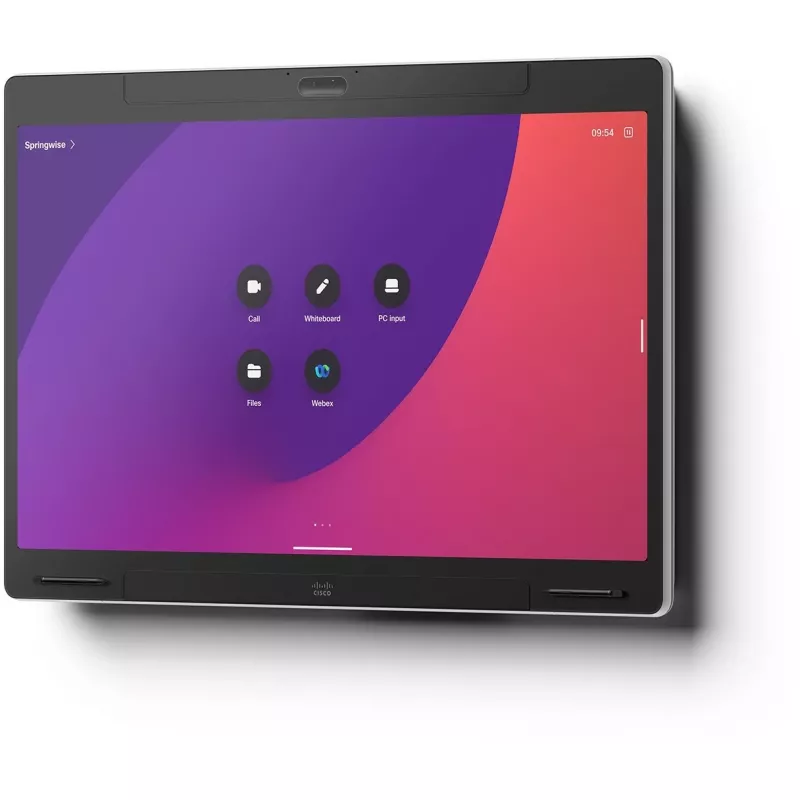 Dispositivo de videoconferência Cisco Webex Board Pro 55 G2 – ecrã interativo de 55 polegadas, certificado para Microsoft Teams Rooms