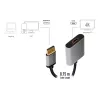 Adaptador de cabo de vídeo LogiLink CDA0108 0,15 m DisplayPort HDMI preto cinzento