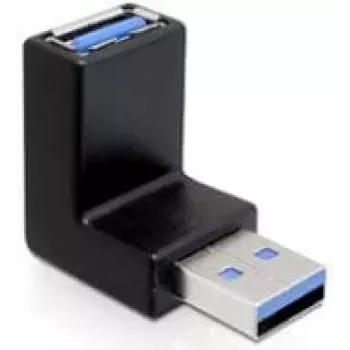 Adaptador USB 3.0 M/F DeLOCK 65340 preto