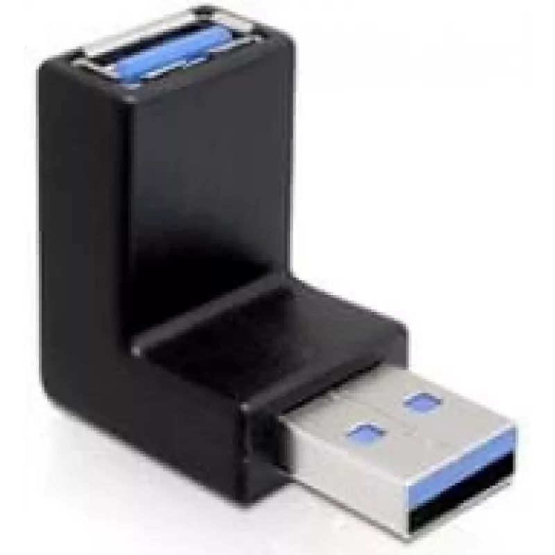 Adaptador USB 3.0 M/F DeLOCK 65340 preto