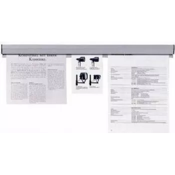 Suporte para documentos em plástico cinzento Franken PKS31