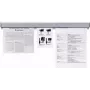 Suporte para documentos em plástico cinzento Franken PKS31