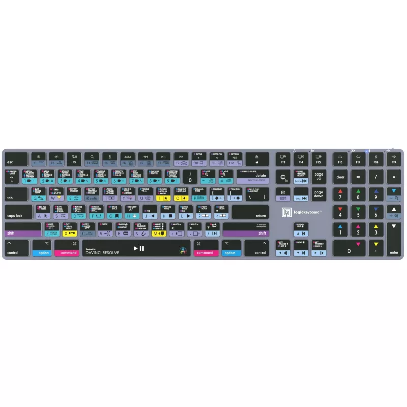Teclado Logickeyboard LKB-RESB-TM-UK Office Bluetooth QWERTY cinzento titânio