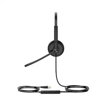 Yealink UH34 SE Lite Dual Teams Headset com fios, arco de cabeça, escritório/call center, USB Type-C, preto