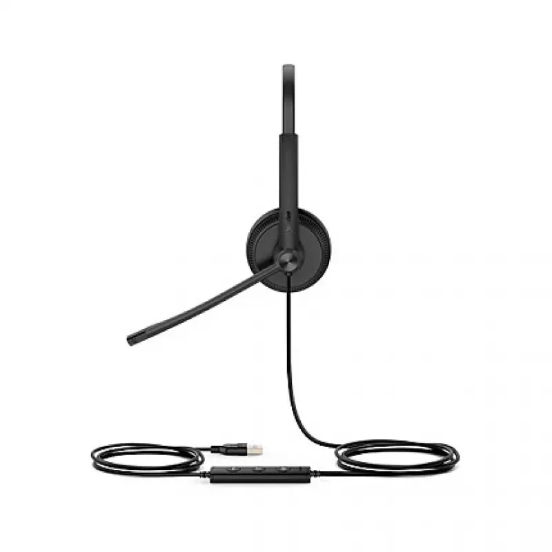 Yealink UH34 SE Lite Dual Teams Headset com fios, arco de cabeça, escritório/call center, USB Type-C, preto