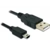 Cabo USB DeLOCK USB 2.0-A / USB mini-B 5 pinos 0,70 m