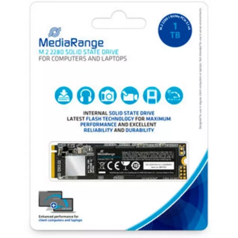 Disco SSD MediaRange 1 TB M.2 PCI Express 3.1 NVMe MR1033