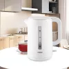 Chaleira elétrica Maestro MR-022-WHITE, 2,2 L, 1850–2200 W, caixa em plástico, base 360°, filtro anticalcário, indicador de nível de água