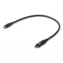 Cabo USB Ubiquiti UACC-Cable-USB-100W-0.3M-BK USB C preto cinzento 0,3 m