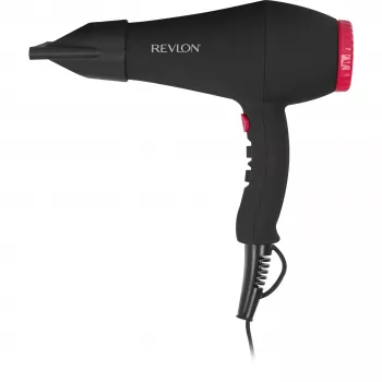 Secador de cabelo REVLON RVDR5251E 2000 W, iónico, 3 níveis de calor, 2 velocidades, Cool Shot — Preto/Rosa