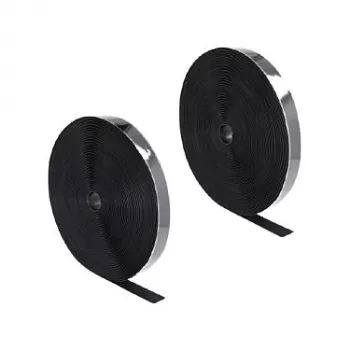 Fita velcro DeLOCK alto desempenho autoadesiva 25 m x 25 mm preto