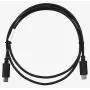 Cabo USB 2.0 USB-C para USB-C LANBERG CA-CMCM-10CU-0010-BK 1 m, preto, 480 Mbit/s, contactos banhados a ouro