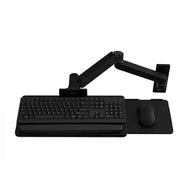 Suporte de teclado Ergotron LX Pro Wall braço de teclado preto alumínio