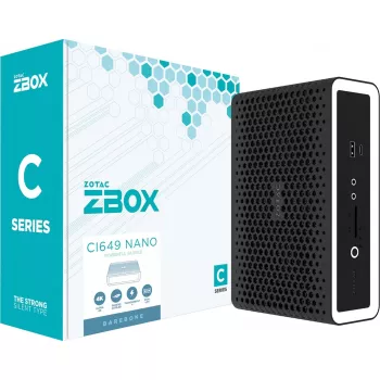 Zotac ZBOX CI649 NANO PC de 1,8 litros Preto, Branco i5-1335U Intel SoC 1,3 GHz
